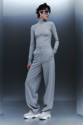Straight pants, Grey, Patrizia Pepe