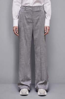 Palazzo-Hose „Essential“, Grau, Patrizia Pepe
