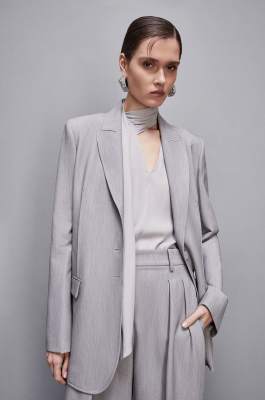 Two-button jacket, Grey, Patrizia Pepe