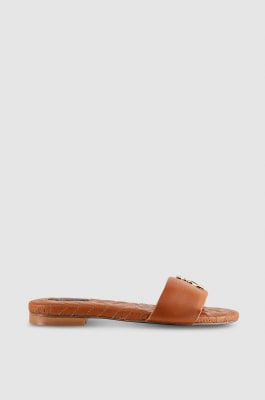 Flat smooth leather sandals, Leather, Patrizia Pepe