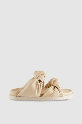 Slippers with knots, Beige, Patrizia Pepe