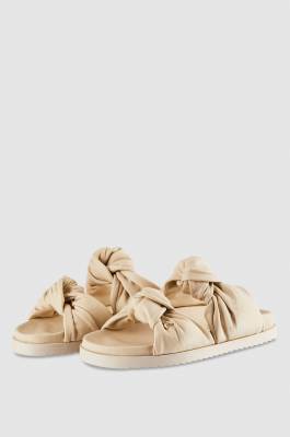 Slippers with knots, Beige, Patrizia Pepe