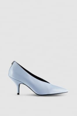 Leather pumps, Light Blue, Patrizia Pepe