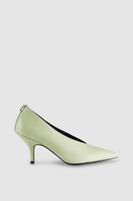 Leather pumps, Green, Patrizia Pepe