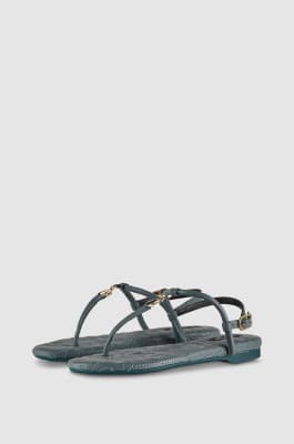 Sandals, Green, Patrizia Pepe