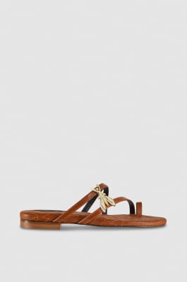 Flat sabot sandals, Leather, Patrizia Pepe