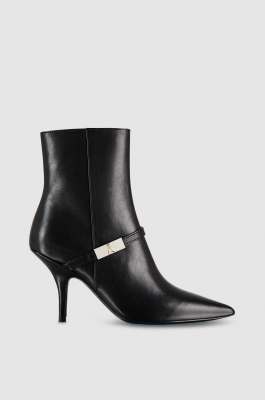 Buty do kostki z paskiem, Czarny, Patrizia Pepe