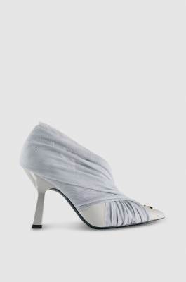 Pumps with draping, Grey, Patrizia Pepe