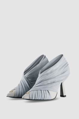 Pumps with draping, Grey, Patrizia Pepe