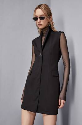 Jacket dress, Black, Patrizia Pepe