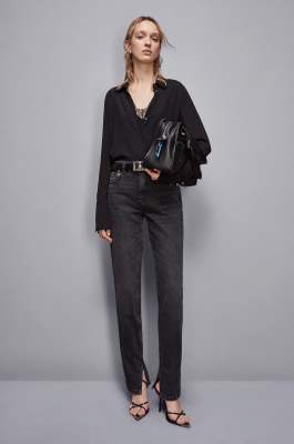 Essential denim pants, Black, Patrizia Pepe