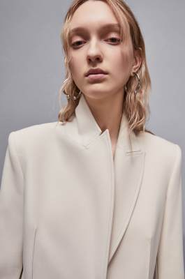Jacke mit zwei Knöpfen, Beige, Patrizia Pepe