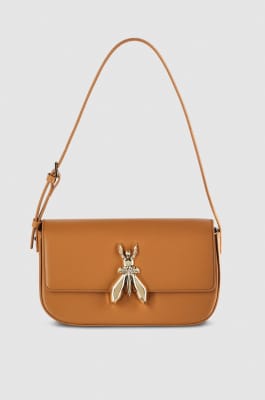 Leather bag with shoulder strap, Leather, Patrizia Pepe