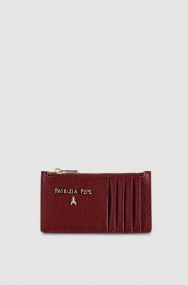 Zipped card holder, Red, Patrizia Pepe