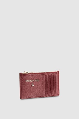 Zipped card holder, Red, Patrizia Pepe