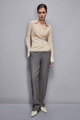 Wrap tunic, Beige, Patrizia Pepe