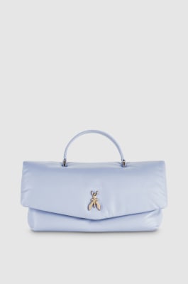 Sac à bandoulière Fly Bamby en cuir, Bleu Ciel, Patrizia Pepe