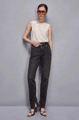 Top with draping, White, Patrizia Pepe