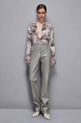 Boyfriend-fit shirt, Grey, Patrizia Pepe