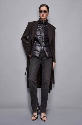 Essential sleeveless down jacket, Black, Patrizia Pepe