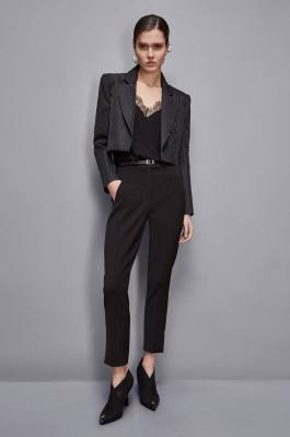 Essential cigarette pants, Black, Patrizia Pepe