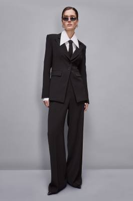 Palazzo-Hose „Essential“, Schwarz, Patrizia Pepe