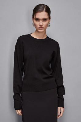 Essential sweater, Black, Patrizia Pepe