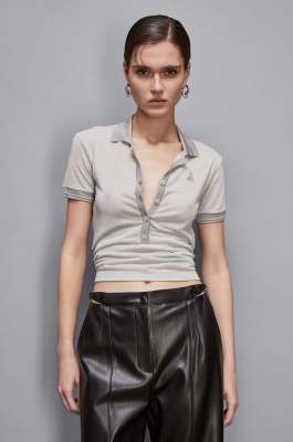 Essential knit T-shirt, White, Patrizia Pepe