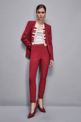 Slim ankle pants, Red, Patrizia Pepe