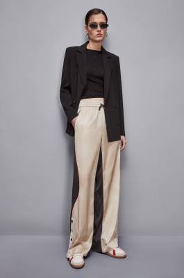 Racing pants, Beige, Patrizia Pepe