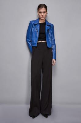 Biker-style jacket, Blue, Patrizia Pepe