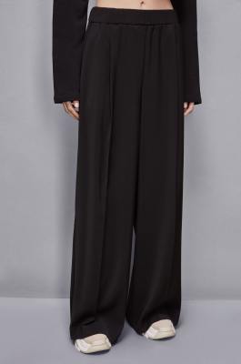 Essential palazzo pants, Black, Patrizia Pepe