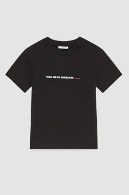 T-shirt with slogan, Black, Patrizia Pepe