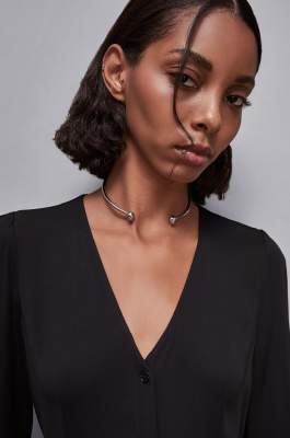 Piercing necklace, Silver, Patrizia Pepe