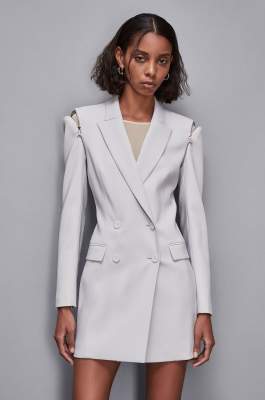 Zippered jacket dress, Grey, Patrizia Pepe