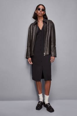 Chemise dress, Black, Patrizia Pepe