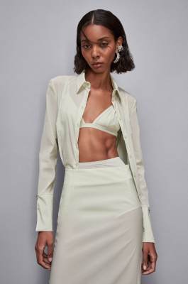 High-waisted briefs, Green, Patrizia Pepe