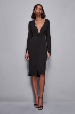 Chemise dress, Black, Patrizia Pepe