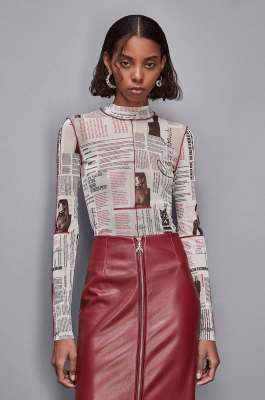 Maglia stampa manifesto, Multicolor, Patrizia Pepe