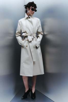 Detachable Trench Coat, Beige, Patrizia Pepe