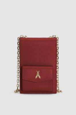 Leather travel item, Red, Patrizia Pepe