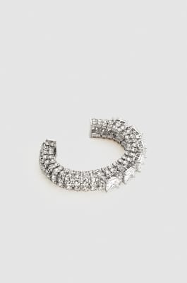 Diamond cut bracelet, Silver, Patrizia Pepe