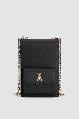 Leather travel item, Black, Patrizia Pepe