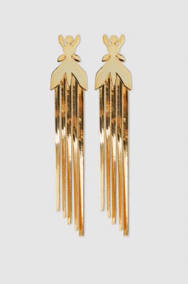 Elegant snake chain earrings, Gold, Patrizia Pepe