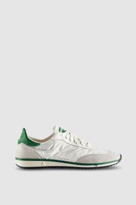 Running SKIN Sneakers &apos;93 in suede and leather, White, Patrizia Pepe