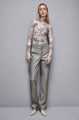 Maglia stampa floreale, Grigio, Patrizia Pepe
