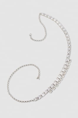 Diamond cut belt, Silver, Patrizia Pepe