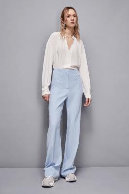 Tunic with cufflinks, White, Patrizia Pepe
