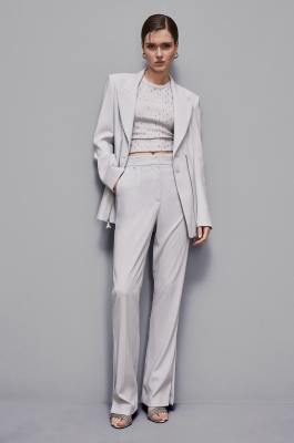 Straight pants, Grey, Patrizia Pepe