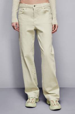 Essential denim straight pants, Green, Patrizia Pepe